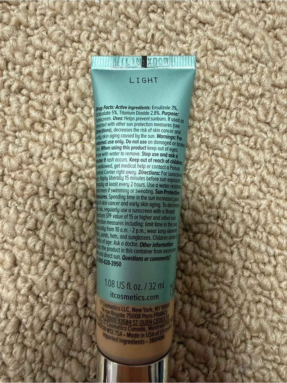 it cosmetics CC+ Natural Matte Cream (Teal/White Packaging)